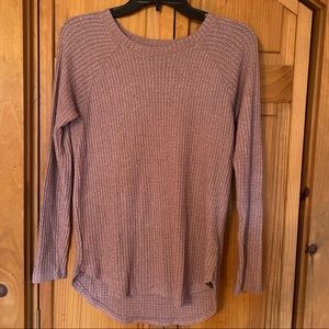 Rose waffle neck long sleeve - American Eagle